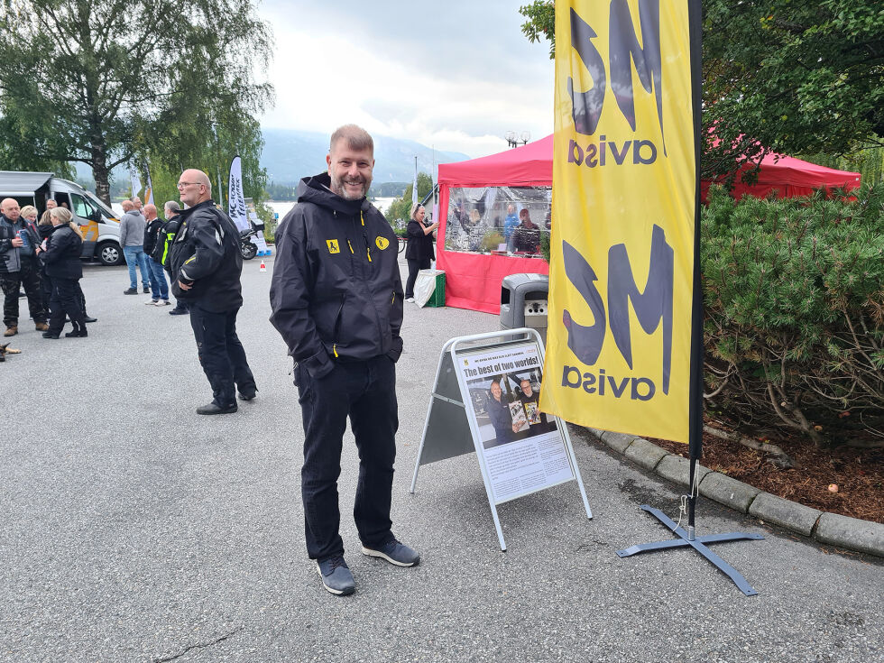 NAF MC er nå norges største interesseorganisasjon med over 14.000 medlemmer. Jan Harry Svendsen fra NAF var selvsagt på plass.