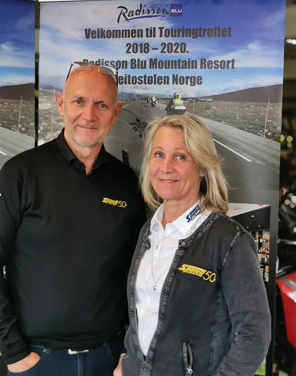 Terje og Lise R. Bredal er eiere av Speed Motorcenter AS i Sandefjord og ønsker motorsyklister velkommen til nok et Touringtreff på Beitostølen første helg i september.