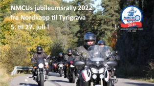 NMCUs jubileumsrally 2022 – Fra Nordkapp til Tyrigrava