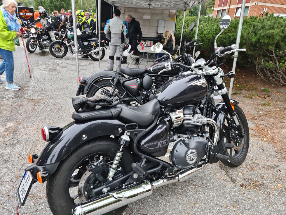 Royal Enfield was in attendance and was popular with the younger generation as they only have A2 models. Here represented with the new Super Meteor 650.